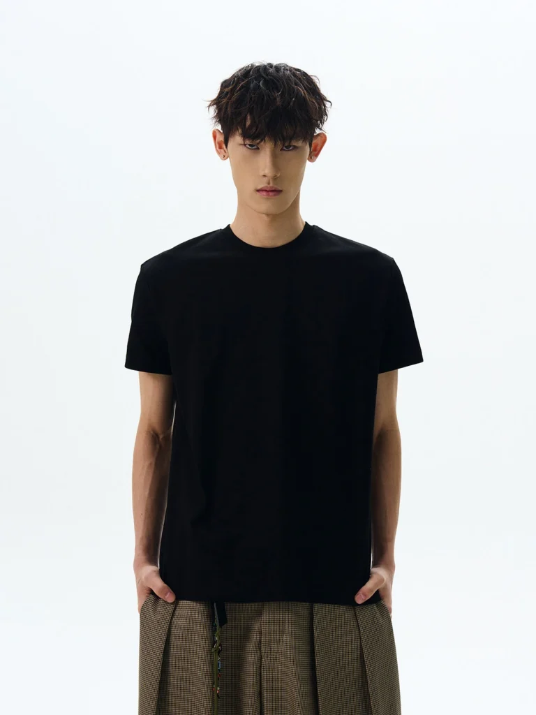Cooling fabric Cleanfit solid color short-sleeved T-shirt